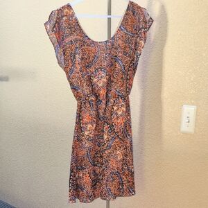 Outback Red Vibrant Patterned Dress